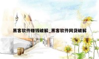 黑客软件赚钱破解_黑客软件网贷破解